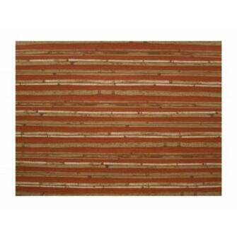 Horizontal Faux Bamboo On Rusty Red Wide Wallpaper Ac6096 All