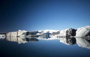 Wallpaper Ice Sky Sea Ocean Winter Snow Reflection Mirror