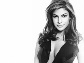 Eva Mendes Beauty Background Wallpaper