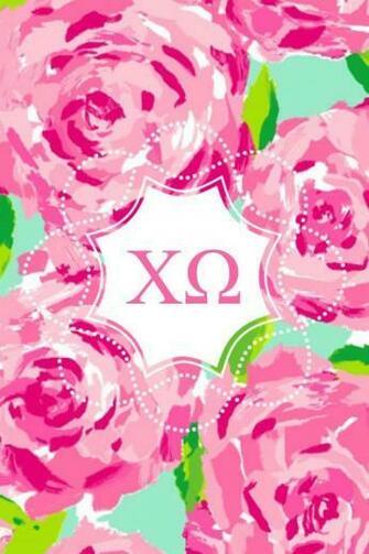 Chi Omega Monogram iPhone Background