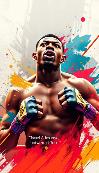 Israel Adesanya Phone Wallpaper