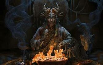 Bowls Cat Predator Magic Smoke Wallpaper Fantasy