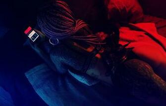 Wallpaper Music Light Red Girl Blue Neon Tattoo Body Art