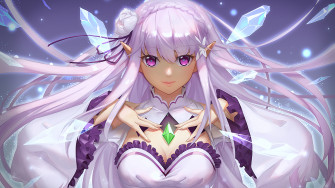 Emilia Re Zero Anime Girl 4k Wallpaper