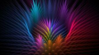 Feathers Flower Petals Rays Line Volume Symmetry Stock