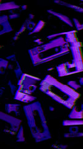 Aesthetic Blue Black Wallpaper Home Screen Dark Purple