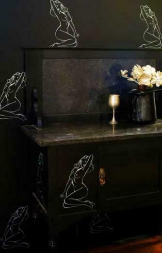 Beware The Moon She Black Holograph Burlesque Wallpaper For Dan