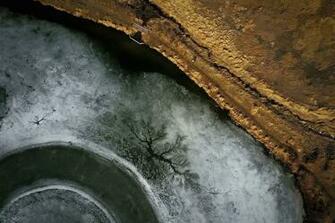 HD Wallpaper Drone Aeriel Aerial Ice Permafrost Field