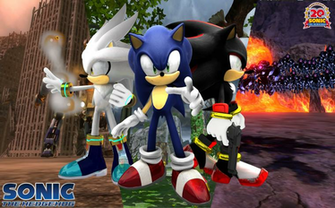 Sonic Shadow And Silver Image Past Present Future Wallpaper