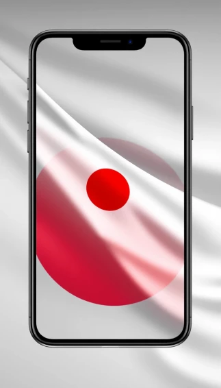 Japan Flag Phone Wallpaper