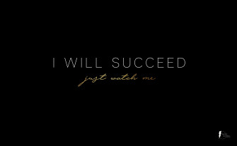 I Will Succeed Motivational Desktop Wallpaper