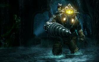 HD Wallpaper Bioshock Big Daddy Little Sister Bioshok Rapture