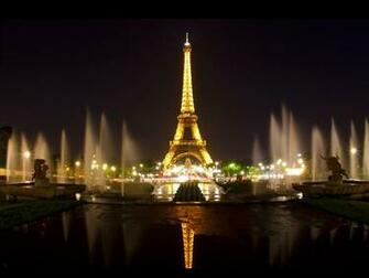Eiffel Tower Paris Night Wallpaper HD