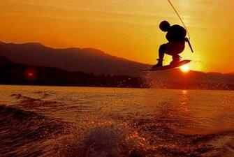 Sunset Wakeboarding By Saeny