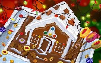 Gingerbread House Wallpaper