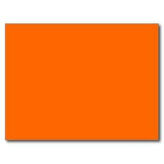 Solid Orange Background Colour Ff6600 Post Cards