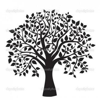 Black And White Tree Clip Art