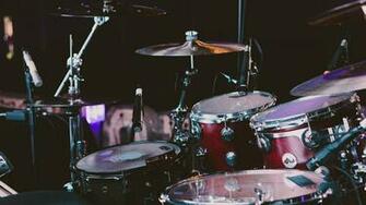 Wallpaper Drum Set Kit Musical