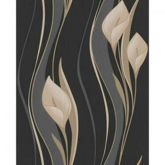 Home Peace Black Cream Wallpaper By Graham Brown