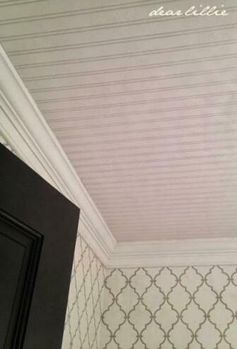 Diy Beadboard Wallpaper Project Tidbits Twine