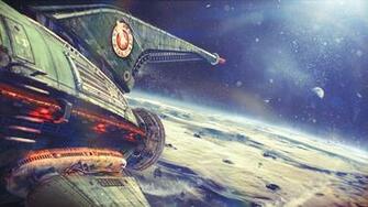 Futurama Planet Express 3d Space Ship Wallpaper Realistic