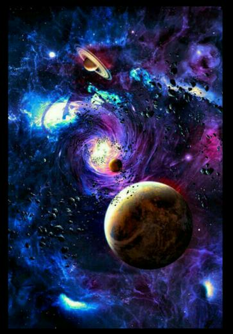 Galaxy Planets Universe Cosmos Cosmic Galactic Backgrou