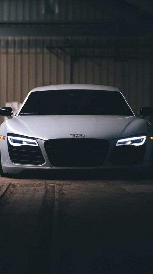 Audi R8 White iPhone Wallpaper