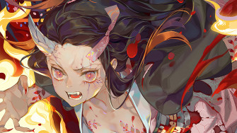 Nezuko Demon Form 4k Phone iPhone Wallpaper 5761c
