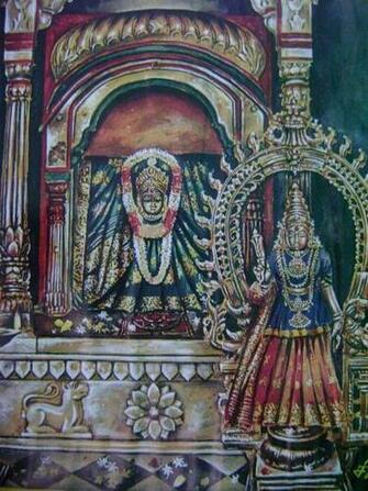 Kasi Visalakshi Art Painting Deities