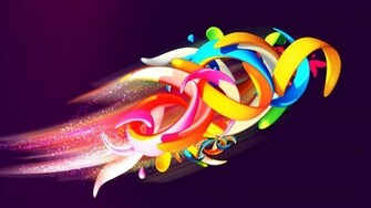 Abstract Wallpaper Desktop Shapes Colorful