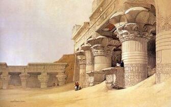 David Roberts Paintings The Ancient Egyptian Civilization And