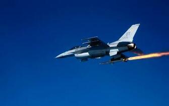 16c Fighting Falcon Firing Agm Missile Wallpaper HD