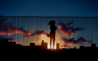 Anime Sunset Wallpaper HD