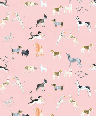 Adorable Pink Puppies Wallpaper