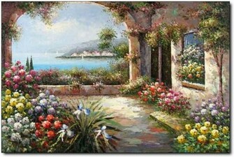 Overlooking The Mediterranean Wallpaper
