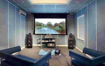 Home Theater Wallpaper Ome Buildings