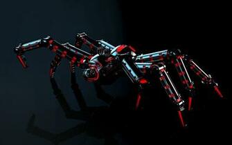 Mechanism Reflection Spider Robot Light Stock Photos
