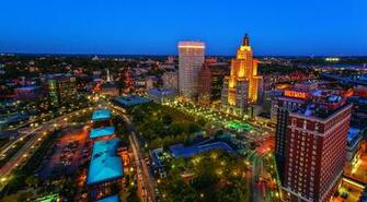 Providence Rhode Island Night Skyline Image Google Search