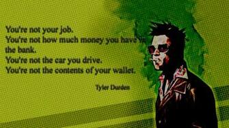 Wallpaperland Brad Pitt Fight Club Tyler Durden Movies Quotes Desktop