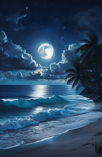 Beach Moon Wallpaper