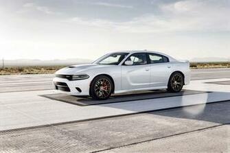 Challenger White Dodge Hellcat Wide Wallpaper