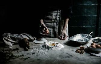 Wallpaper Eggs Pasta Wheat Flour Chief Image For Desktop