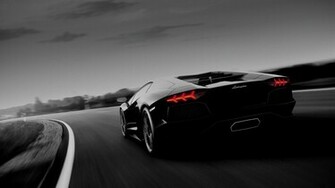 New Lamborghini Aventador Black HD Wallpaper