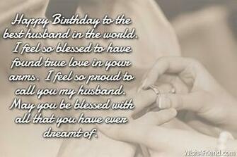 Happy BirtHDay To The Best Husband Wish For