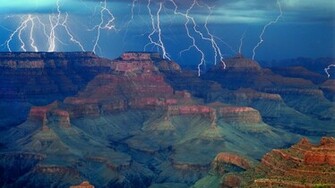 Background The Gathering Storm Grand Canyon National Park Arizona