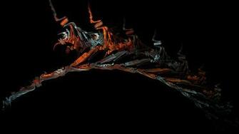 Black Background Protein Widescreen Fractal Art Wallpaper