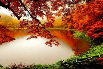Autumn Lake Desktop Background Wallpaper HD