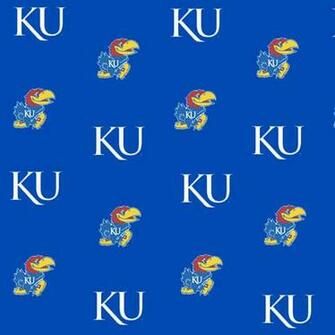 Kansas Jayhawks Fitted Crib Sheet Blue