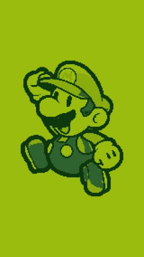 Green Mario iPhone Wallpaper