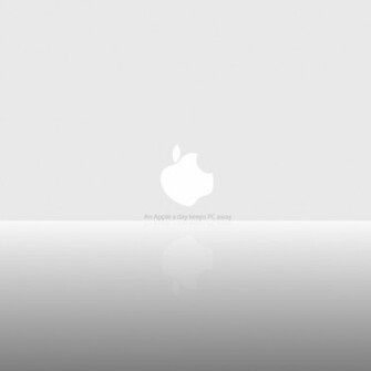 iPad Wallpaper White Apple Logo Mini